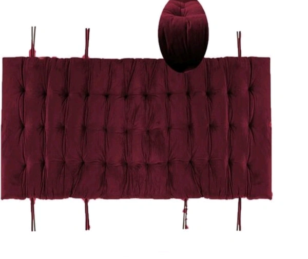 Mom's Moon Soft Velvet Chair Pad/Chair Cushion for Rocking Chair /Office/ Home in Outdoor and Indoor /Resting on Floor Set of 1 ( 18 x 50 Inch Maroon) - Maroon